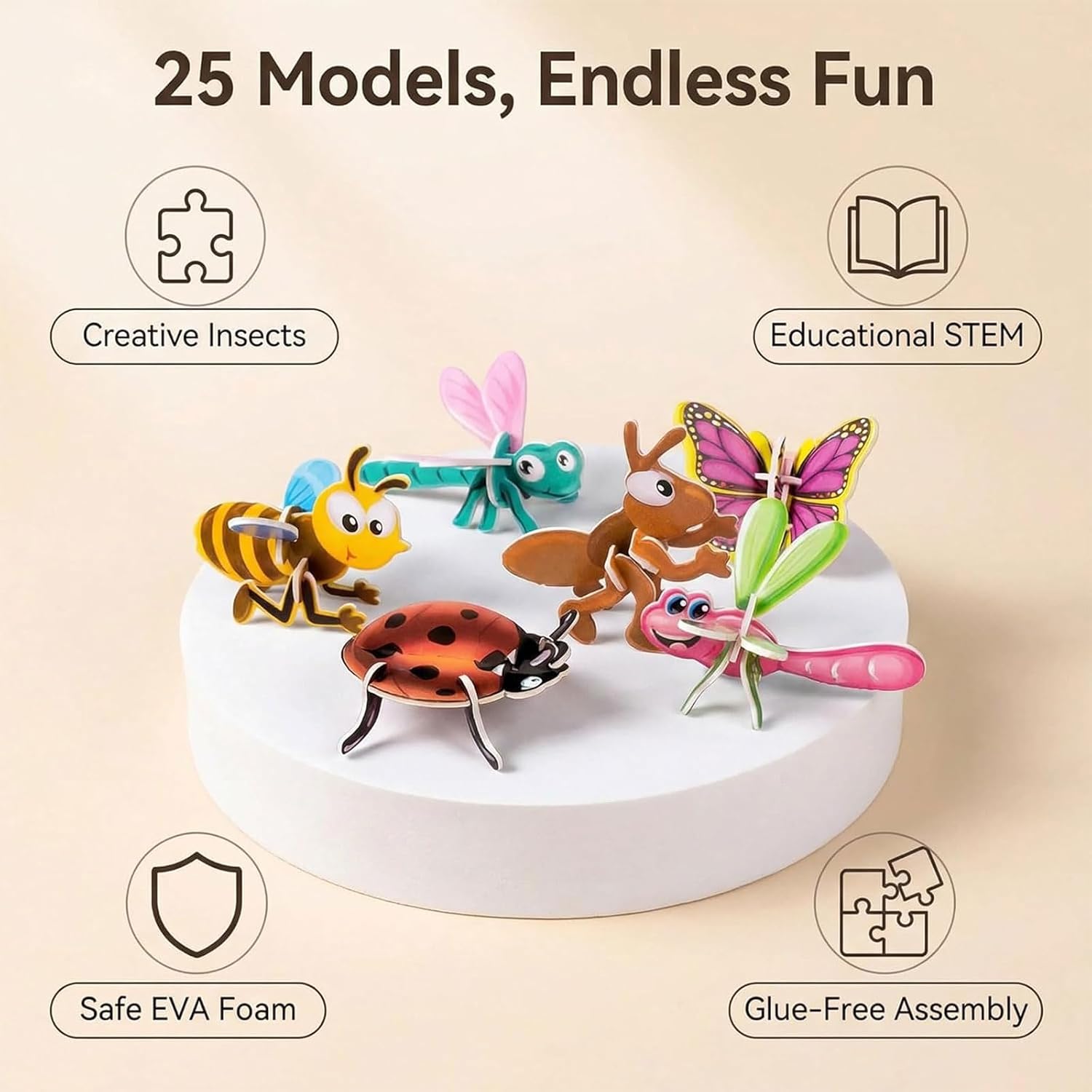InsectiCraft – 3D DIY Insect Puzzle Set