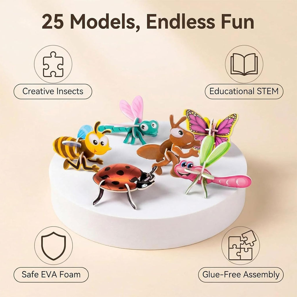 InsectiCraft – 3D DIY Insect Puzzle Set
