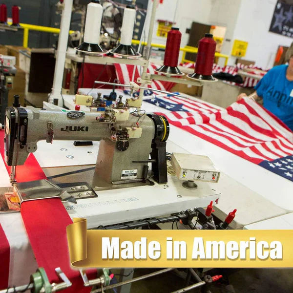 FreedomStitch – Handcrafted American Flag with Embroidered Stars