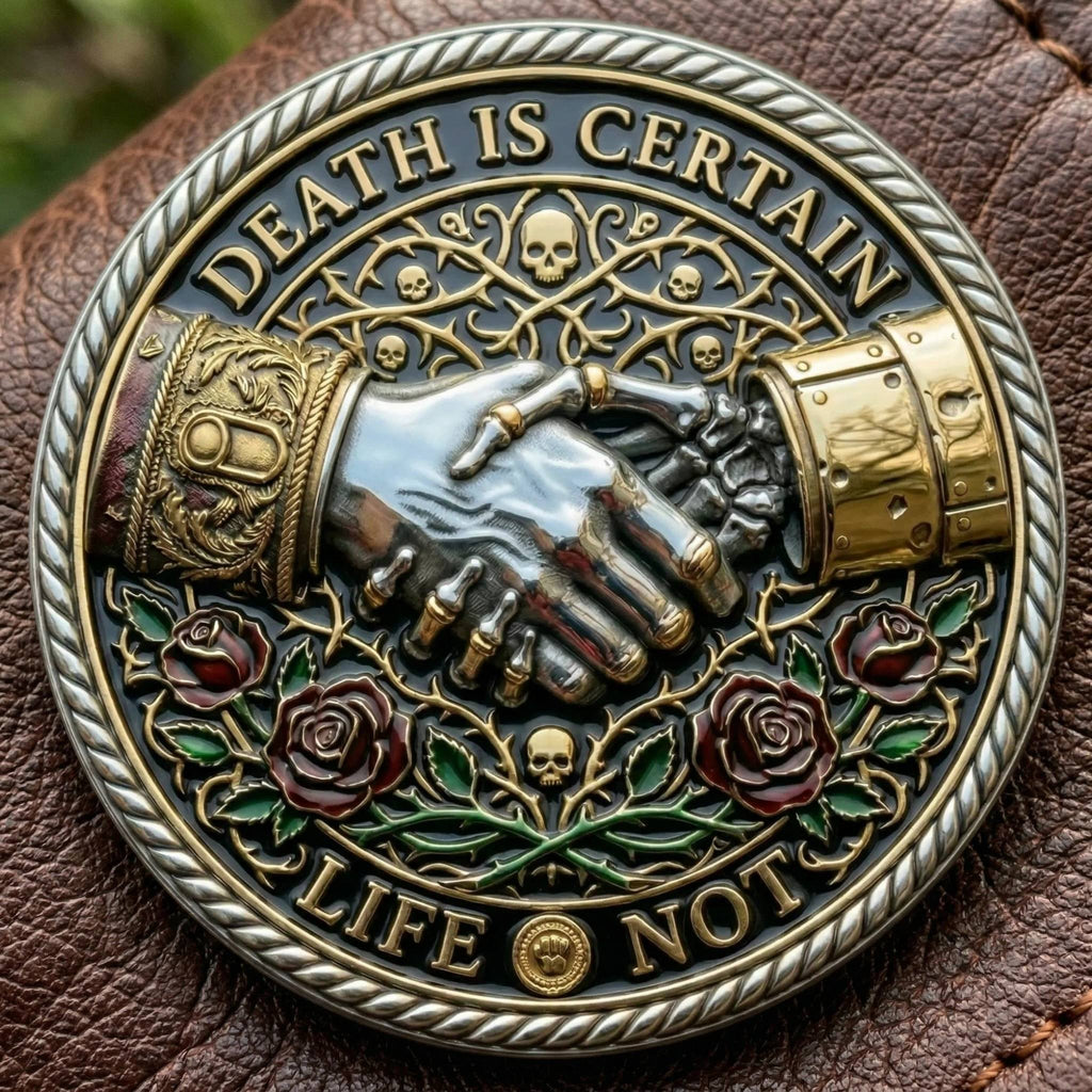 Memento Mori Reflection 💎3D Carving Collector-Grade Commemorative Coin