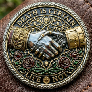 Memento Mori Reflection 💎3D Carving Collector-Grade Commemorative Coin