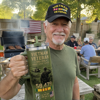 🇺🇸 Last Day Promo: 49% OFF 🎖️ - Vietnam Veteran Tribute Stainless Steel Tumbler
