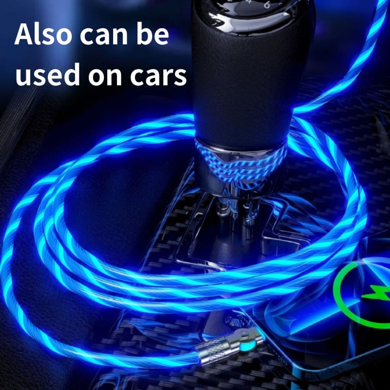 GlowLink - 540° Rotating Fast Charging Cable with Lights