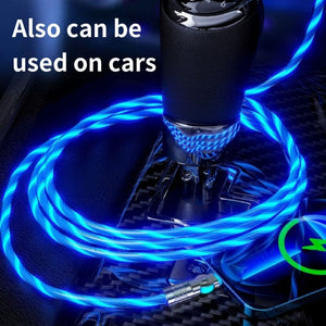 GlowLink - 540° Rotating Fast Charging Cable with Lights