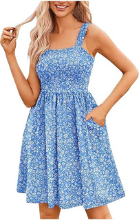 FloraCharm - Square Neck Summer Dress