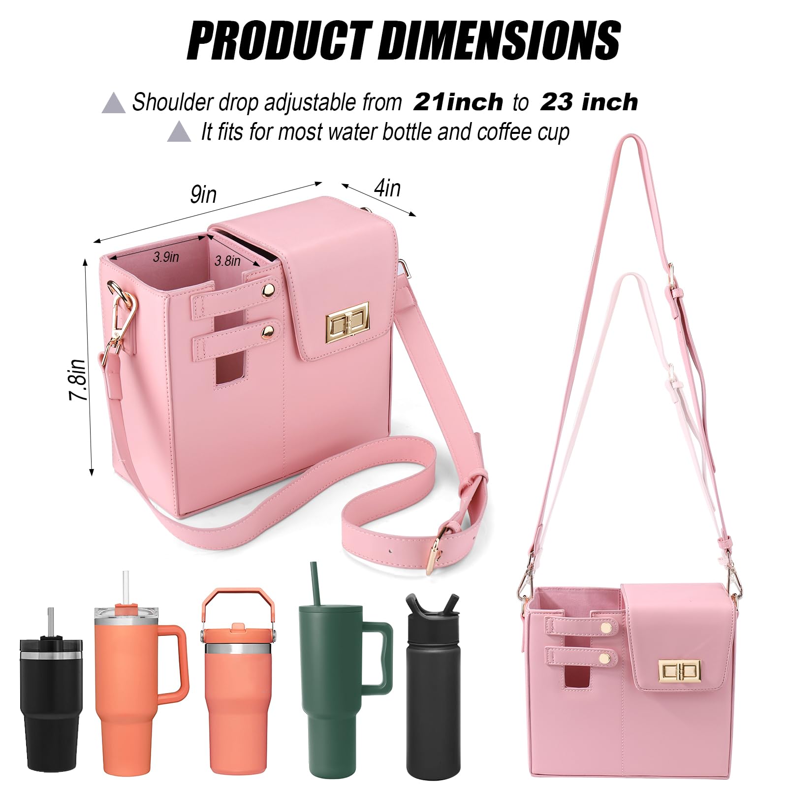 SportSip – Crossbody Water Bottle Carrier Bag