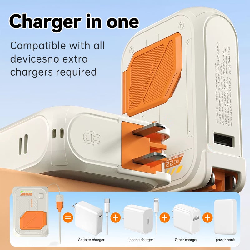 FlexCharge – 6-in-1 10000mAh Power Bank