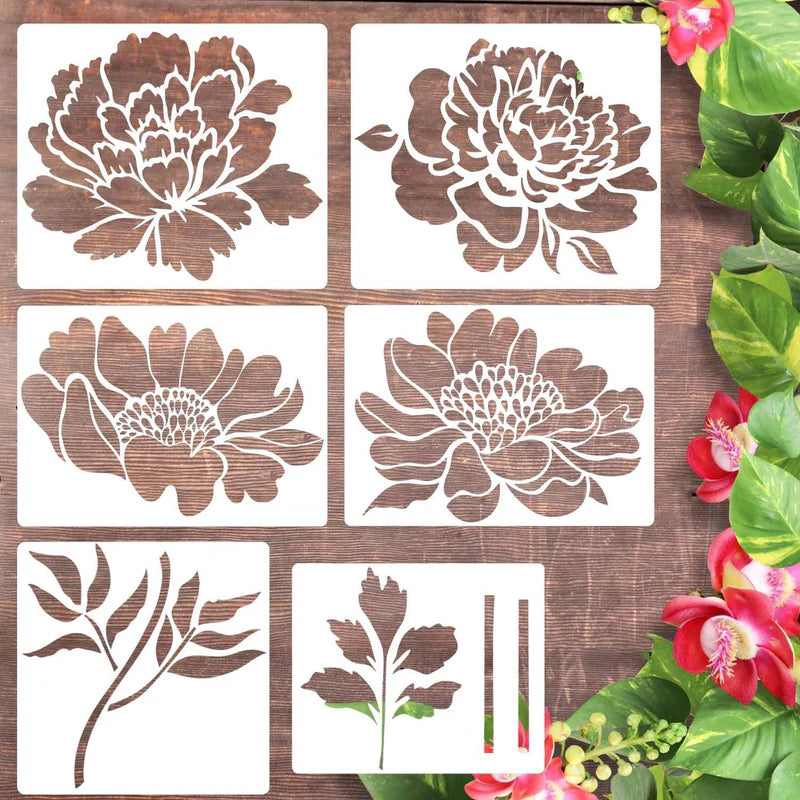 BloomCraft | Reusable Decorative Flower Stencil Set