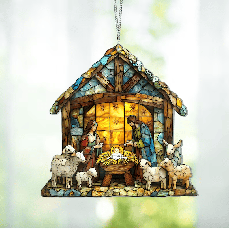 HolyLight – Nativity Christmas Suncatcher
