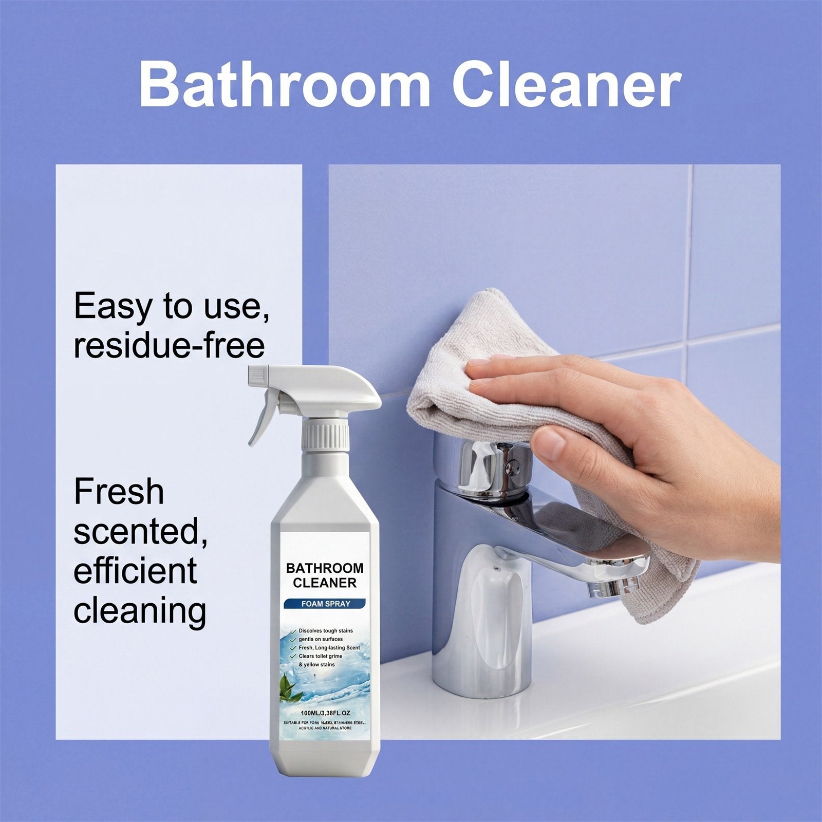 FoamShine – No Scrub Bathroom Cleaner