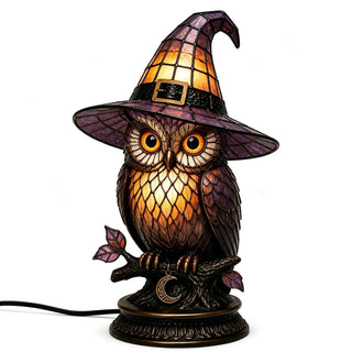 WitchGlow – Vintage Tiffany Style Cat Night Lamp