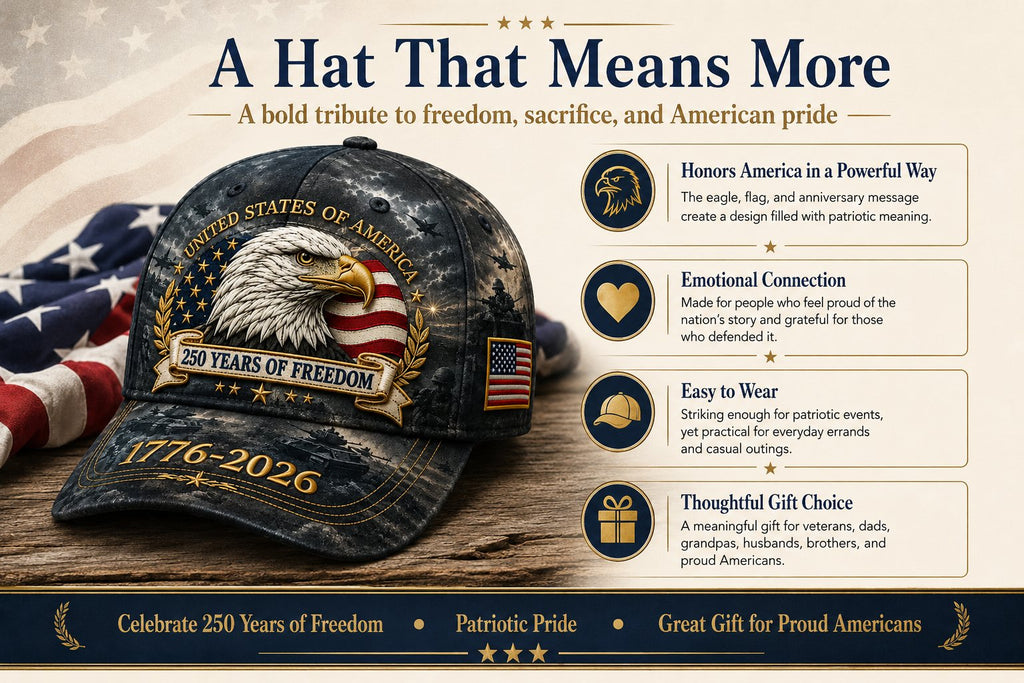 FreedomEagle – 250 Years Patriotic Heritage Cap