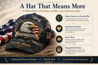 FreedomEagle – 250 Years Patriotic Heritage Cap