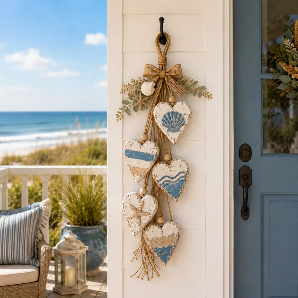 HeartHaven – Rustic Layered Heart Wall Hanging Decor