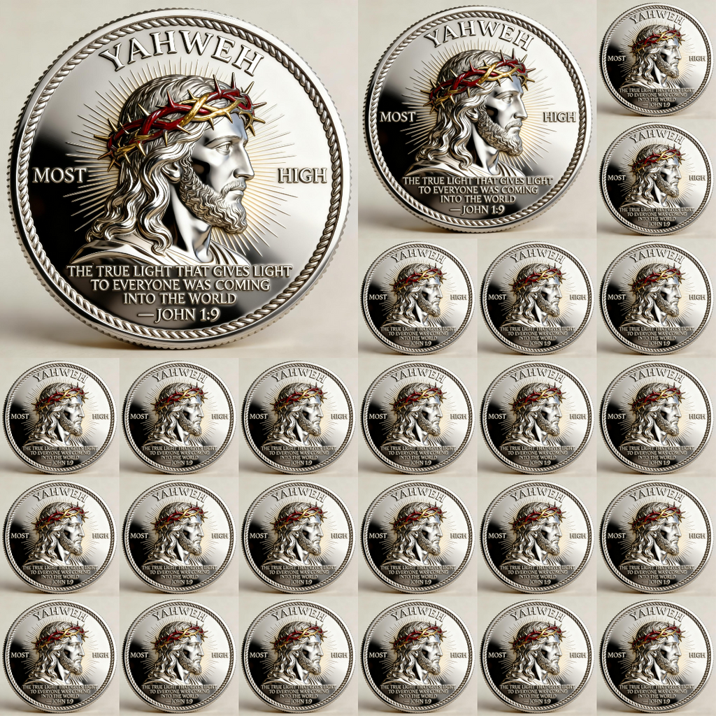 🏆Flash Sale 60% OFF - 🙏“Yahweh – The Living Light” Faith Commemorative Coin