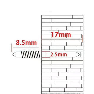 Double-Head Skirting Thread Seamless Nail marnetic