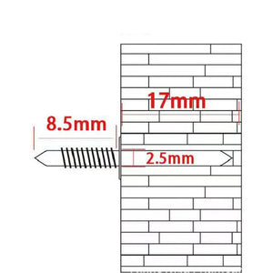 Double-Head Skirting Thread Seamless Nail marnetic