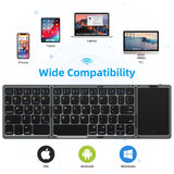 TouchType - Portable Wireless Keyboard with Touchpad