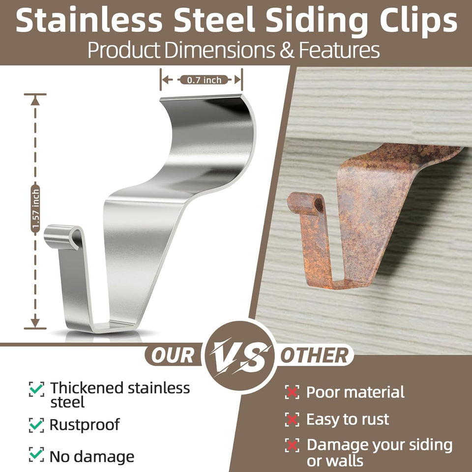 SlideGrip - No-Drill Vinyl Siding Hangers