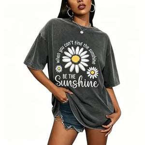 CottonGlow – Breathable Loose Fit Summer Tee for Women
