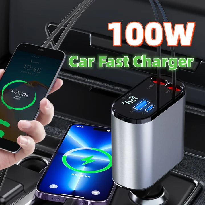 Quick Charge 100W - Flexi Car Charge