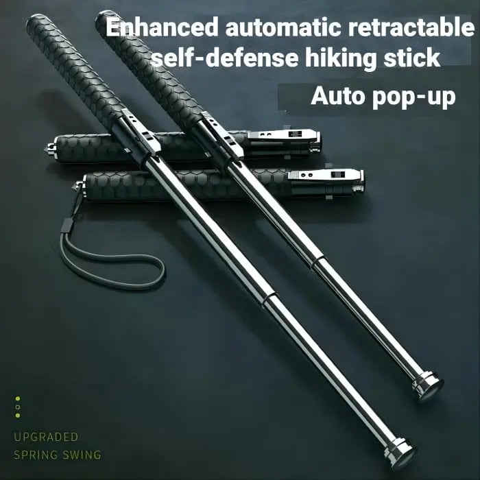 Enhanced Automatic Retractable Self-defense Hiking Stick marnetic
