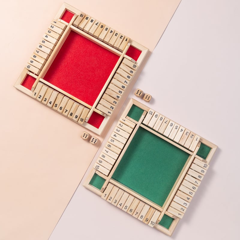 Dice Adventure - Classic Wooden Board Game for Family Fun