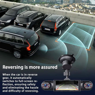 RoadShield - Pro Fleet 1080P Dash Cam – Front, Rear & Side Coverage