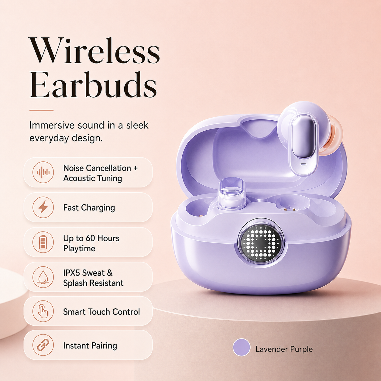 AeroBeat – Immersive Waterproof Sound Wireless Earbuds