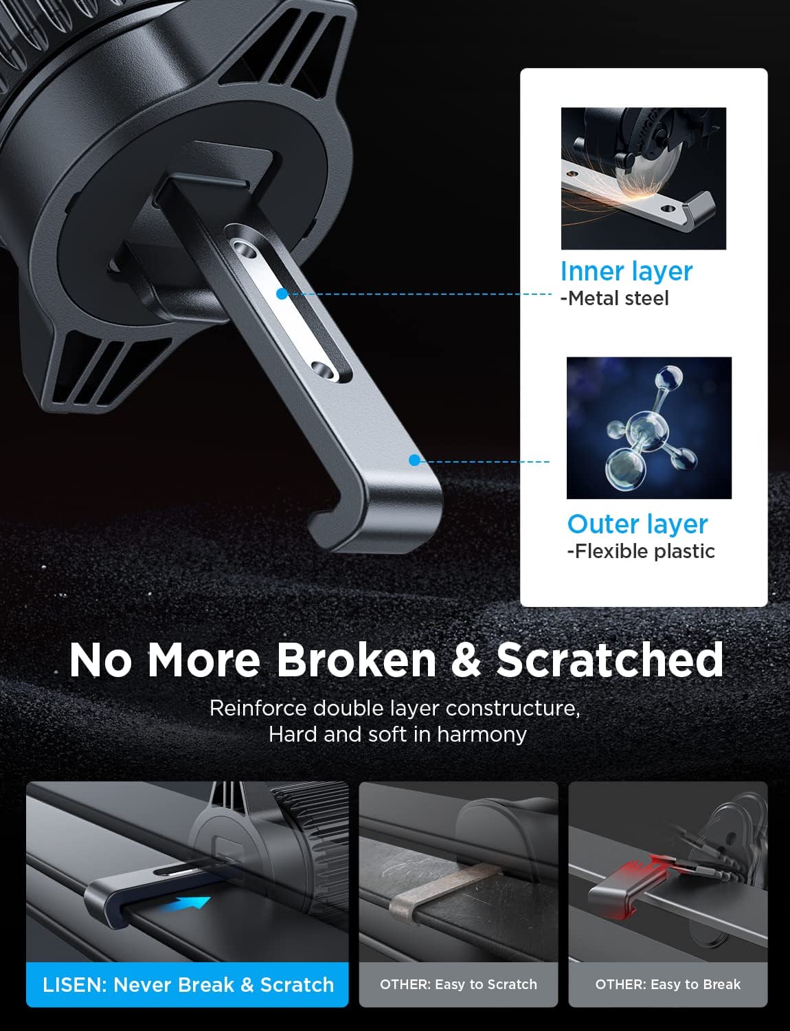 GripMax – 2024 Air Vent Car Phone Mount