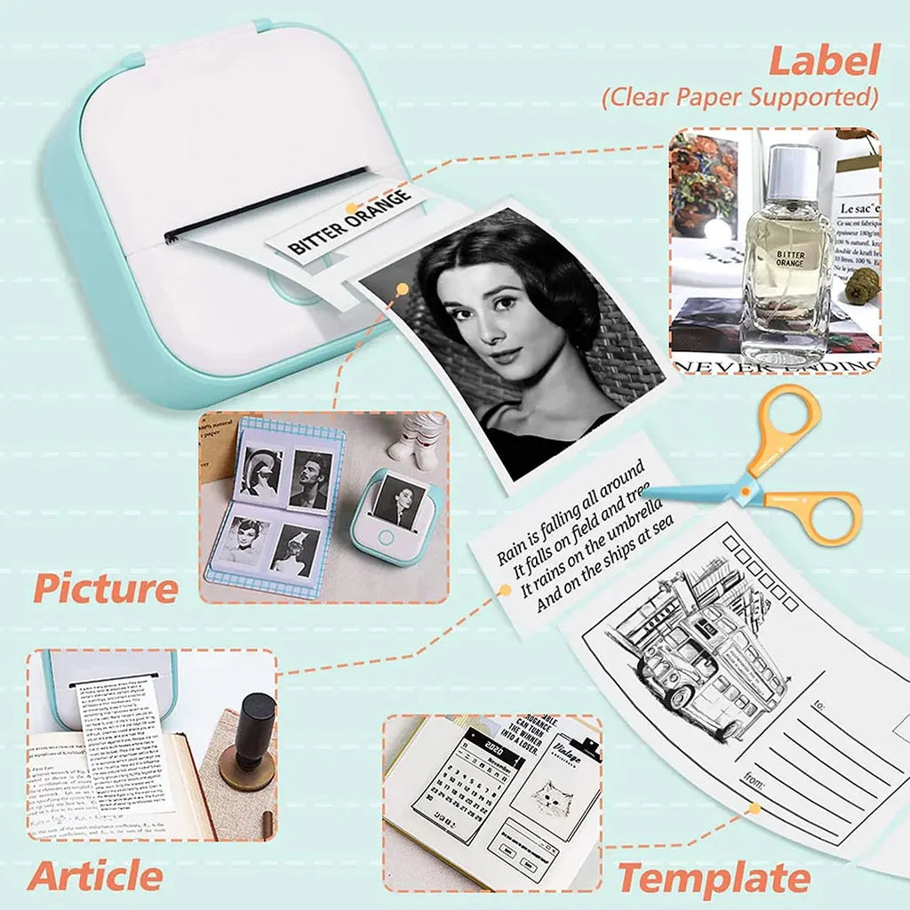 Last Day 50% OFF🔥 Mini Pocket Printer marnetic