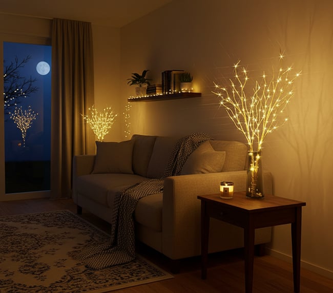 AuraBranch – Soft Glow Birch Tree Light
