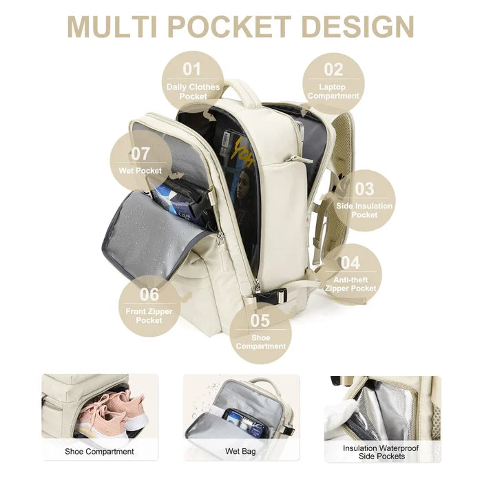 Waterproof Travel Backpack for Women marnetic