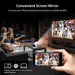 SkyBeam  – Portable Projector with 4K Clarity