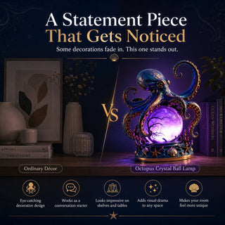TideMystic – Mystical Octopus Crystal Ball Light