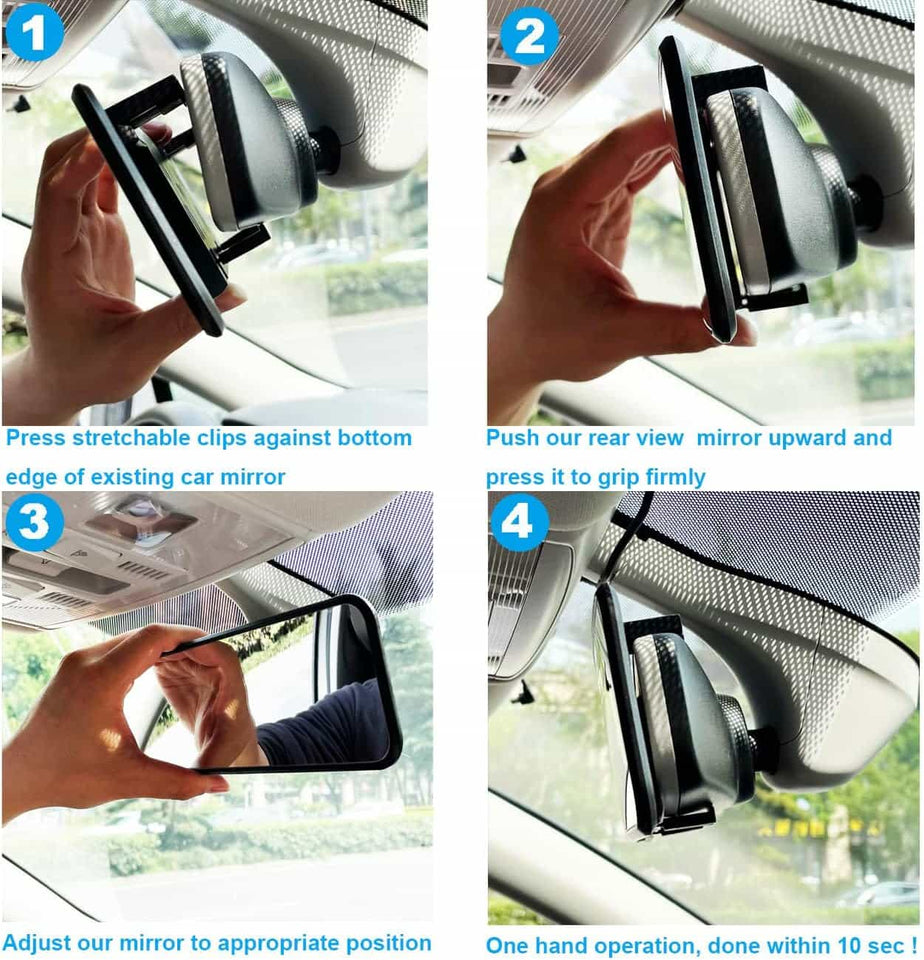 WideWatch - Premium Panoramic Car Mirror