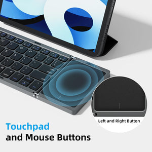 TouchType - Portable Wireless Keyboard with Touchpad