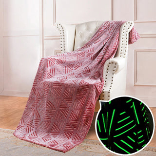 StellarDreams - Luminous Plush Velvet Galactic Blanket marnetic