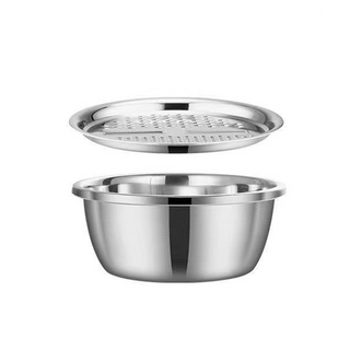 GrateNWash - Multi-Function Steel Prep Bowl
