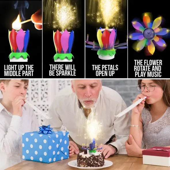 Musical Magic Birthday Candle marnetic