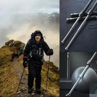 Enhanced Automatic Retractable Self-defense Hiking Stick marnetic
