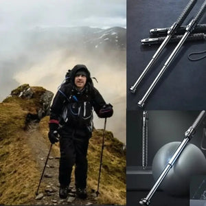 Enhanced Automatic Retractable Self-defense Hiking Stick marnetic