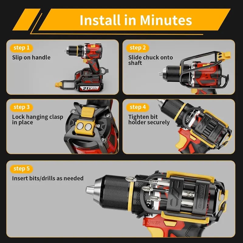 BitReach – Universal Cordless Drill Bit Holder