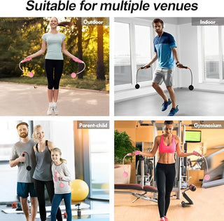 PulseFit - 2-in-1 Weighted Digital Jump Rope for Total Body Burn
