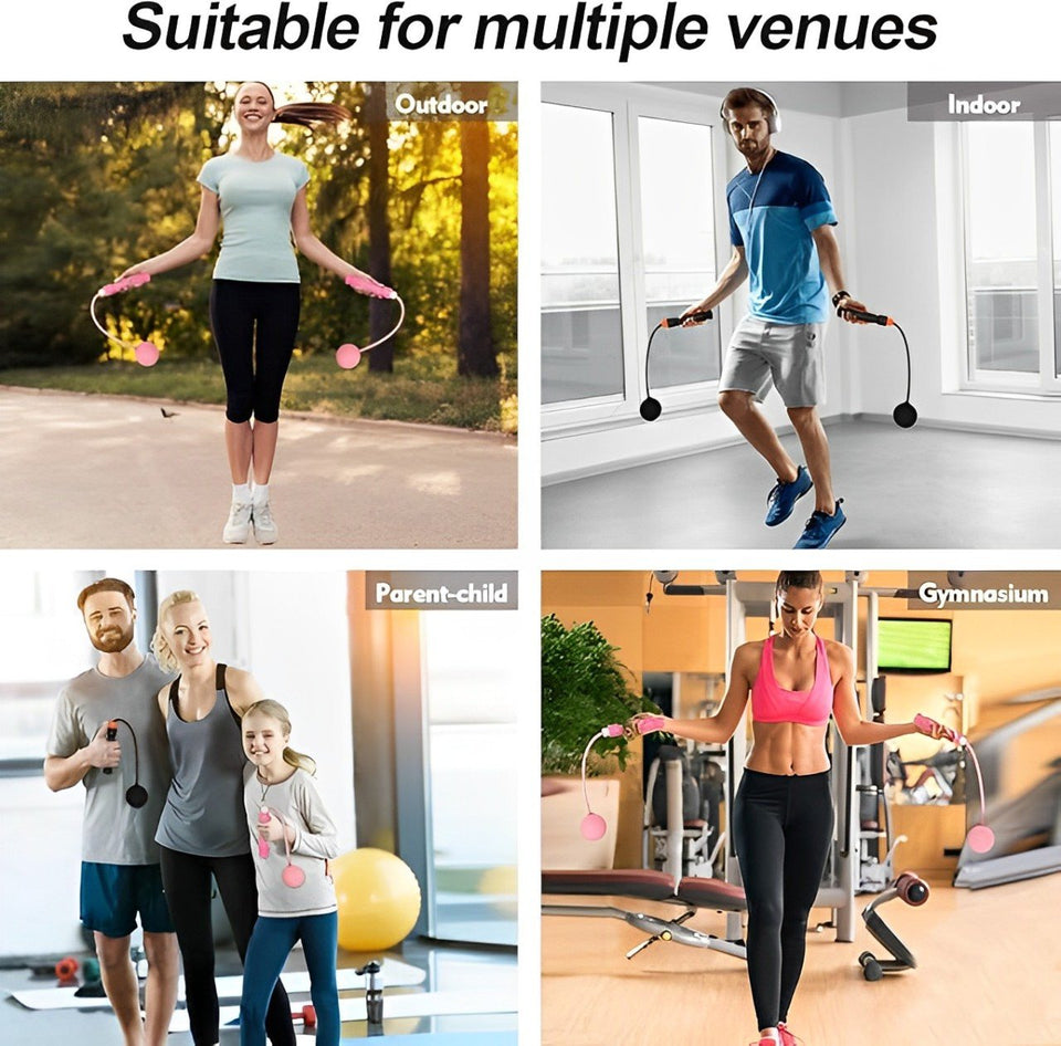 PulseFit - 2-in-1 Weighted Digital Jump Rope for Total Body Burn