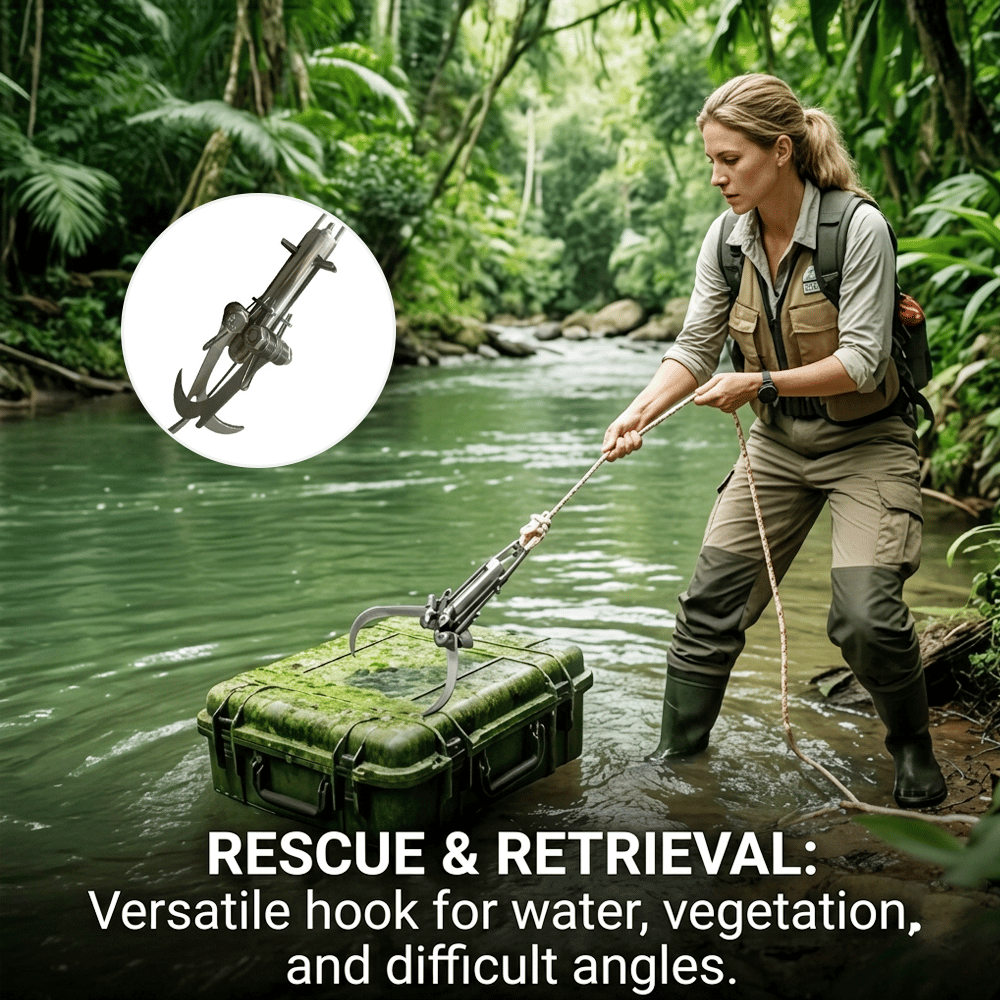 🧰⚓Mechanical Grappling Hook – Powerful Grip, Foldable & Built for Any Challenge