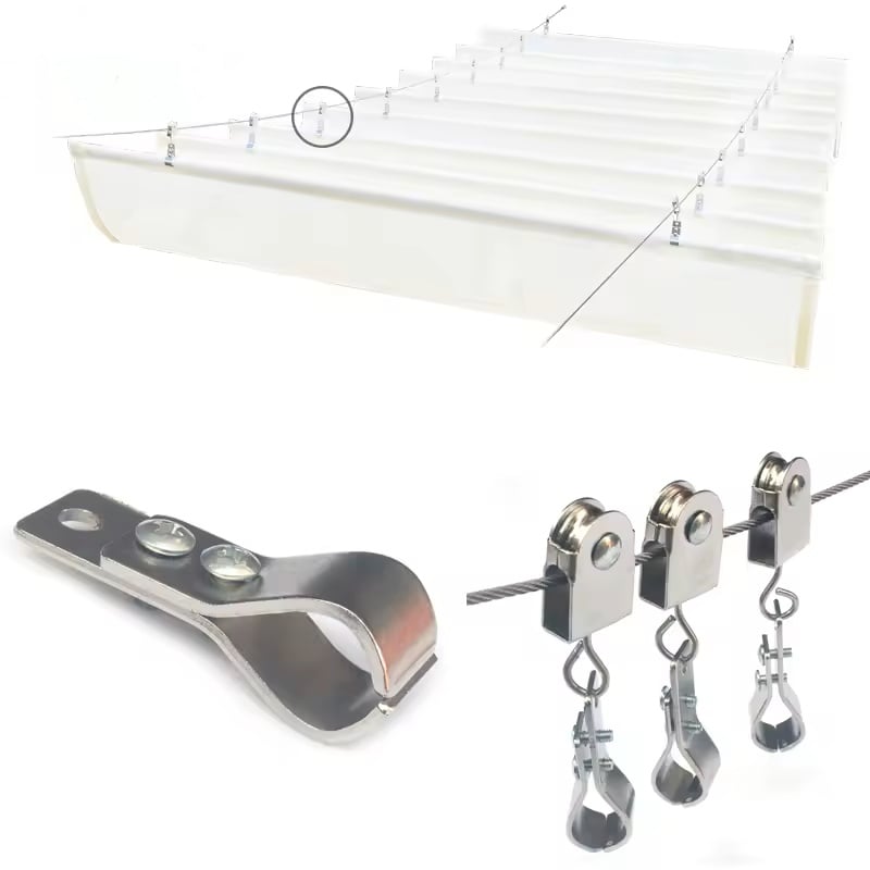 SailSecure – Heavy-Duty 304 Stainless Steel Shade Hardware