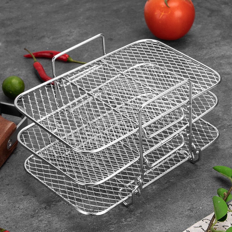 FlavorStack - Stainless Steel Air Fryer Rack – Cook Smarter