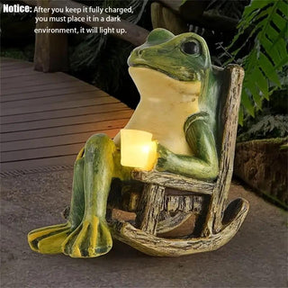 SunFrogGlow – Solar Frog Garden Accent Light