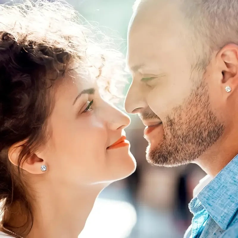 AuroraGem – Sparkling Moissanite Earrings